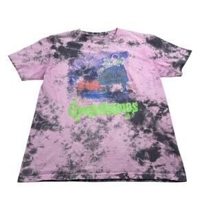 Goosebumps Horrorland T Shirt Mens L Purple Tie Dye Graphic Tee